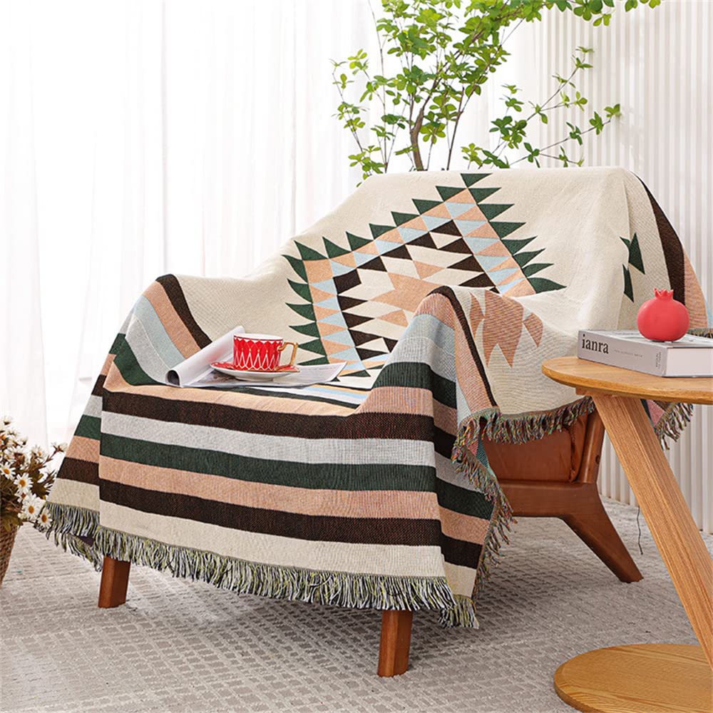 Photo 1 of Lqprom Southwest Throw Blankets Aztec Southwestern Throws Cover Boho Native American Blankets for Gift Sofa Table Bed Living Room Decor Outdoor Camping Picnic Tent Beach Car Traveling 63"x87"