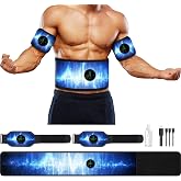 Smiofo ABS Stimulator, Muscle Machine Workout Equipment, Ab Toning Belt Muscle Toner Fitness Training for Abdomen/Arm/Leg, Ab Trainer for Home Body Shape