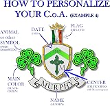 Personalized Family Crest Hand-Painted Rustic Wood Shield Decor view 9