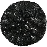 CHUANGLI Sparkly Sequins Beret Hat Glitter Mermaid Cap for Dancing Party Fancy Dress
