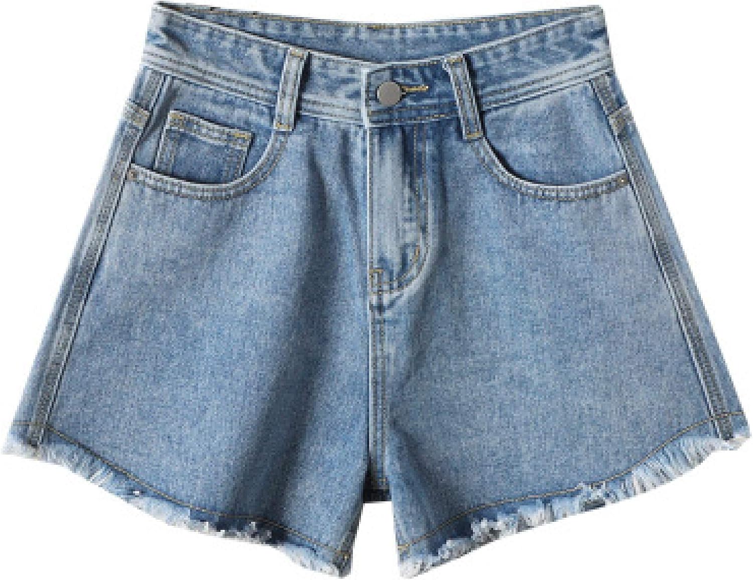 Pantaloncini Donna Bunanphy Estate - Jeans Elasticizzati Con Orlo Grezzo