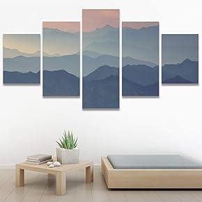 SIGNWIN 5 Panel Canvas Wall Art Modern Art...