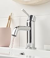 Bristan Mila Basin Mixer Tap with Clicker Waste Chrome MI BAS C view 7
