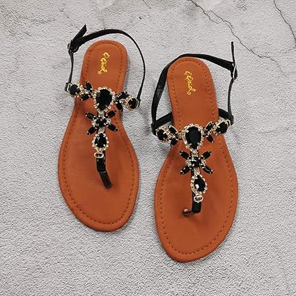 simple black sandals