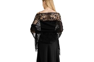 vimate Lace Floral Shawls and Wraps for Women Evening Formal Dresses Wedding Bridal Shawl Scarf