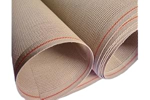 AIDALUX Needlepoint Zweigart Penelope 10/20 Double mesh Blank Canvas Antique Brown (18x18 inches)