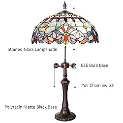 Capulina Tiffany Lamp Stained Glass Reading Table