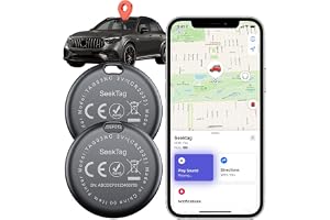 GPS Tracker for Vehicles,2 Year Battery Life,GPS Tracker,2pcs Hidden Magnetic case,Trackers for Tracking Vehicle,2pcs GPS Tracker,Ultra-Slim,No Monthly Fee for Android and iPhone