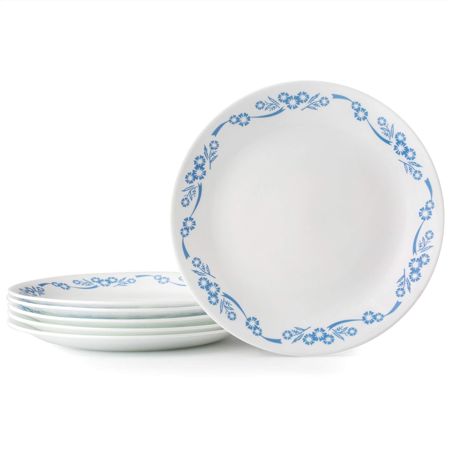 Set of 8 Corelle Livingware Ocean Blues 8.5 Lunch Plate tillescenter
