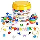 278 Pcs Lacing Letters Beads, Uppercase Alphabet
