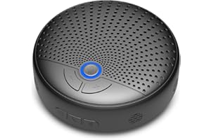 BALILA CM900 Conference Speakerphone, 4 AI Mics 360° 20ft (7m) Voice Pickup, Noise Reduction, USB C & BT 5.3 Conference Speaker and Microphone for Small-to-Mid Meetings, Fit for Zoom and MS Team