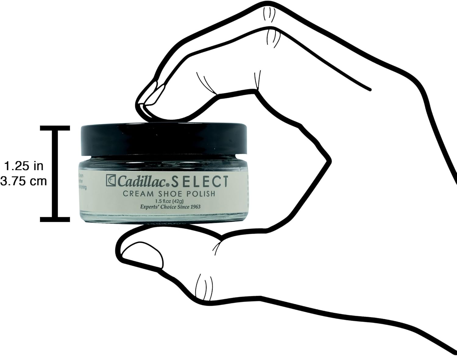 Cadillac Select Premium Cream Shoe Polish - Black: Shoes