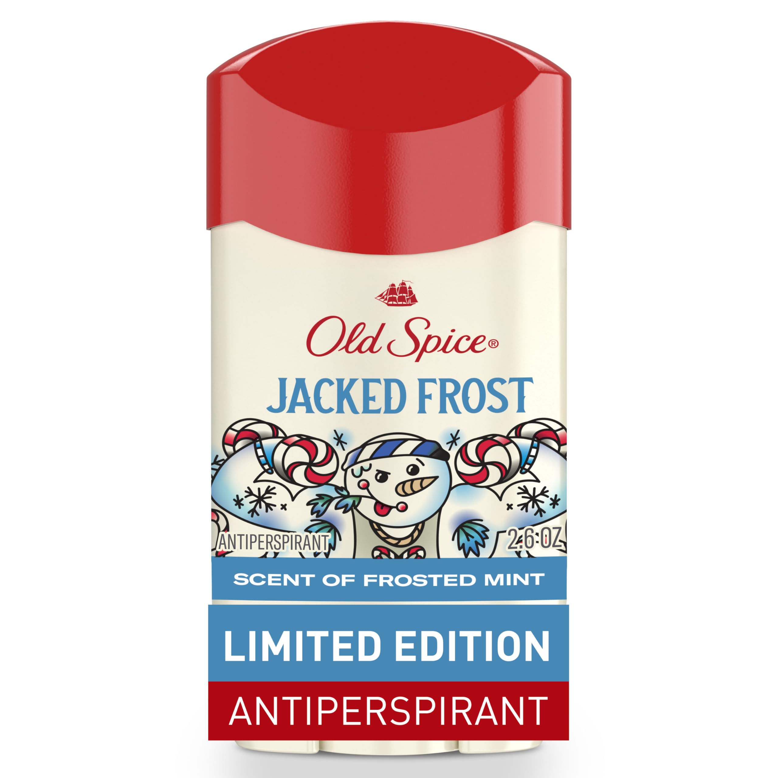 Photo 1 of Old Spice Antiperspirant & Deodorant for Men, Holidudes Limited Edition, 24/7 Sweat Protection, Stocking Stuffer, Jacked Frost Frosted Mint Scent, 2.6 oz