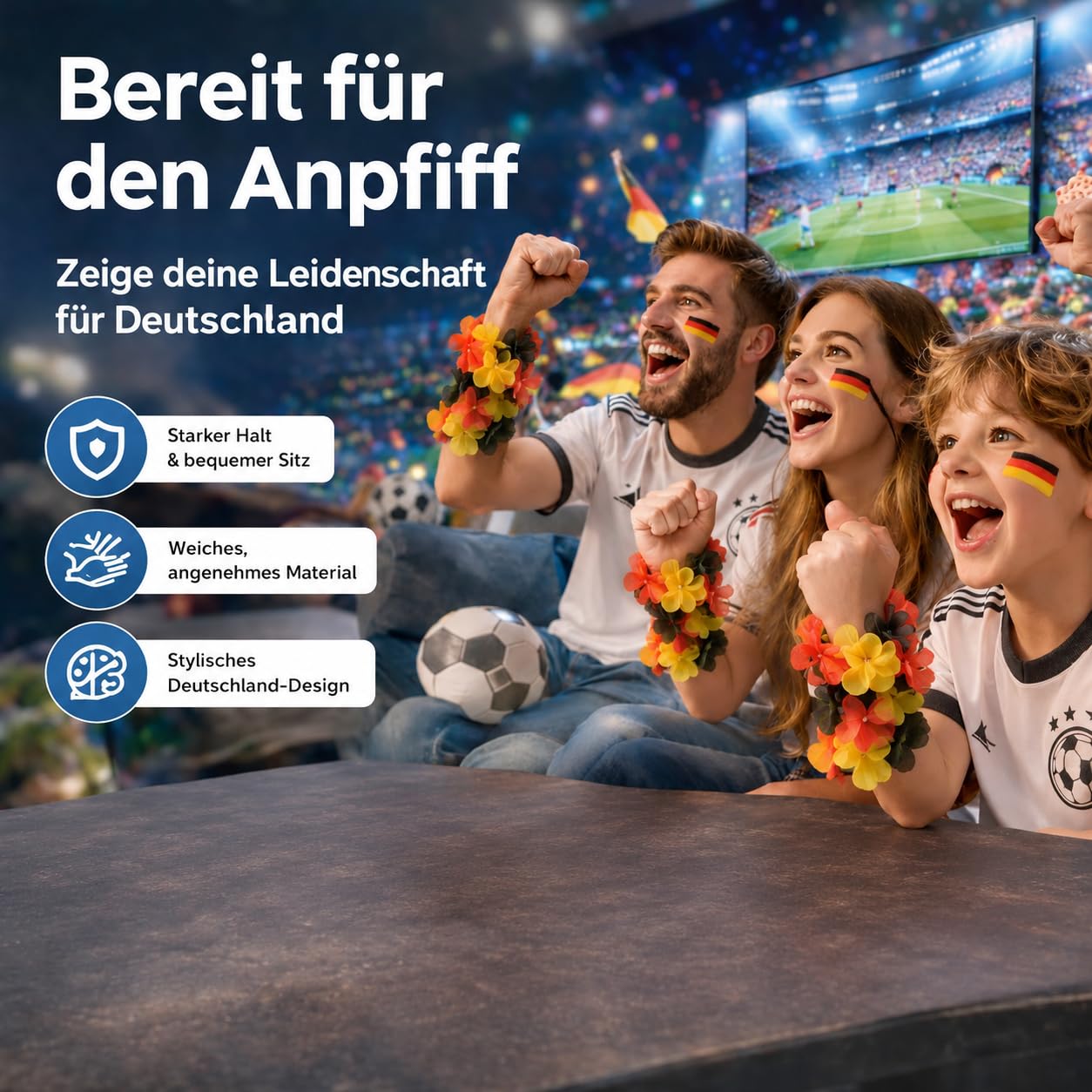 XXL Fan Starterset WM 2026 – Original Panini Sticker Album, Extra 1x Spielplan & Deutschland Blumenkette (25 Tüten / 175 Sticker Set) Eigenmarkenbundle 7