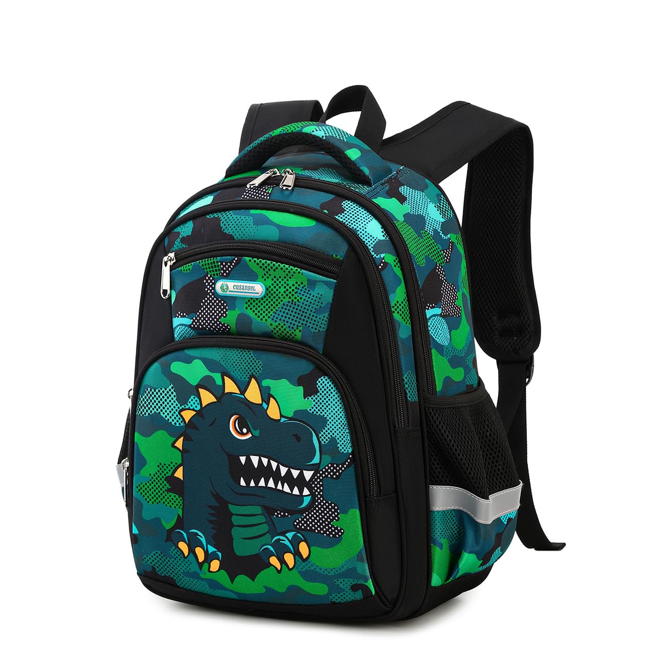 Photo 1 of Cusangel Backpack for Boys Girls School Bookbags,Kindergarten Elementary Middle School Lightweight Waterproof Multifunctional Large Capacity for Backpack (16 inch Dinosaur Fun Prints)