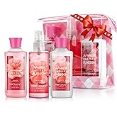 Vital Luxury Bath and Body Care Travel Set - Home Spa Set with Body Lotion, Shower Gel and Fragrance Mist, Personal Body Care Travel Set for Birthday Christmas New Year Gifts(Japanese Cherry Blossom)