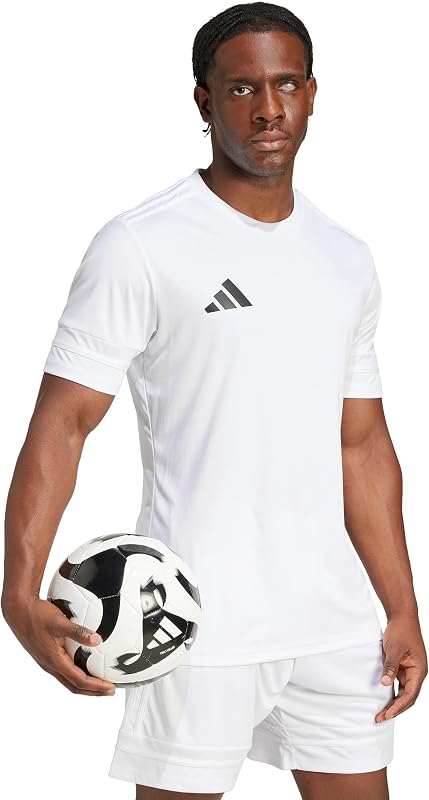 Homme Squadra25 Jersey Short Sleeve Shirt, White/White/Black, M — photo 7 sur 7