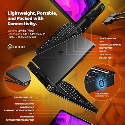 GPD Pocket 4: Mini Laptop with AMD Ryzen 7 8840U CPU, Radeon 780M