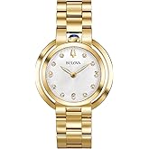 Bulova Ladies Rubaiyat Diamond Dial Stainless Steel Watch