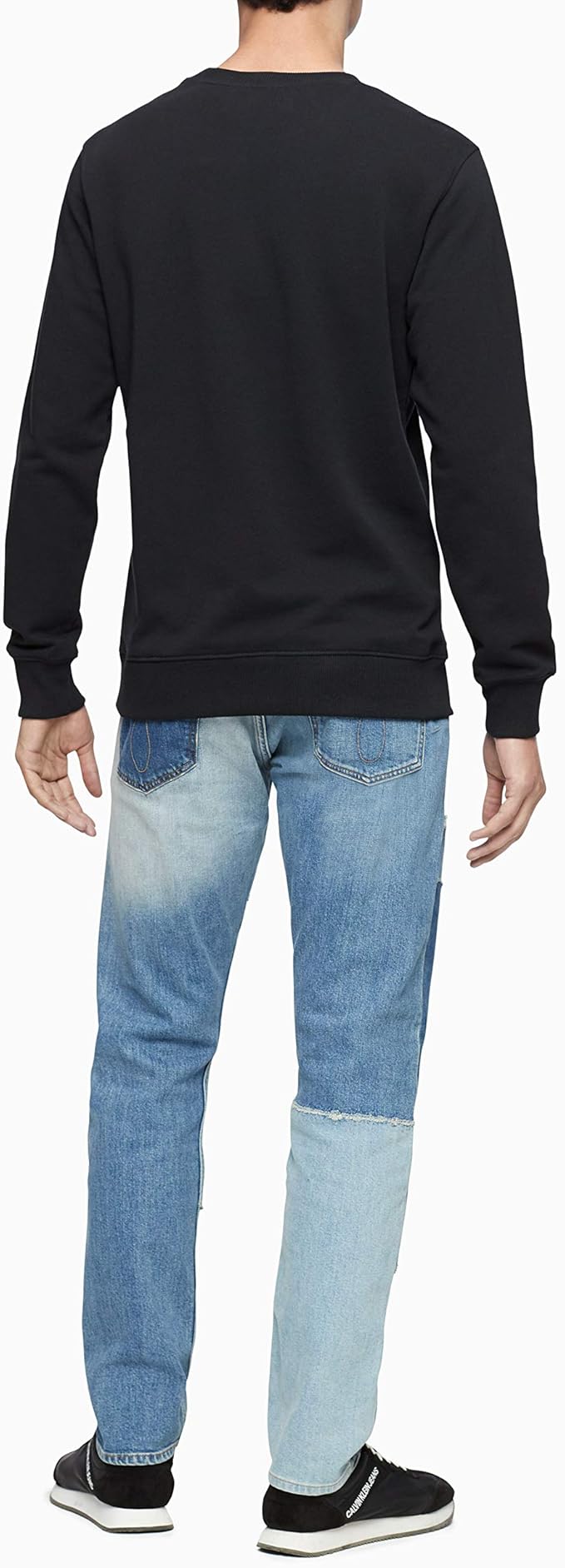 Calvin Klein 卡尔文克莱因 CK 运动型 锥形剪裁 男式补丁牛仔裤 3.8折.56 海淘转运到手约￥281