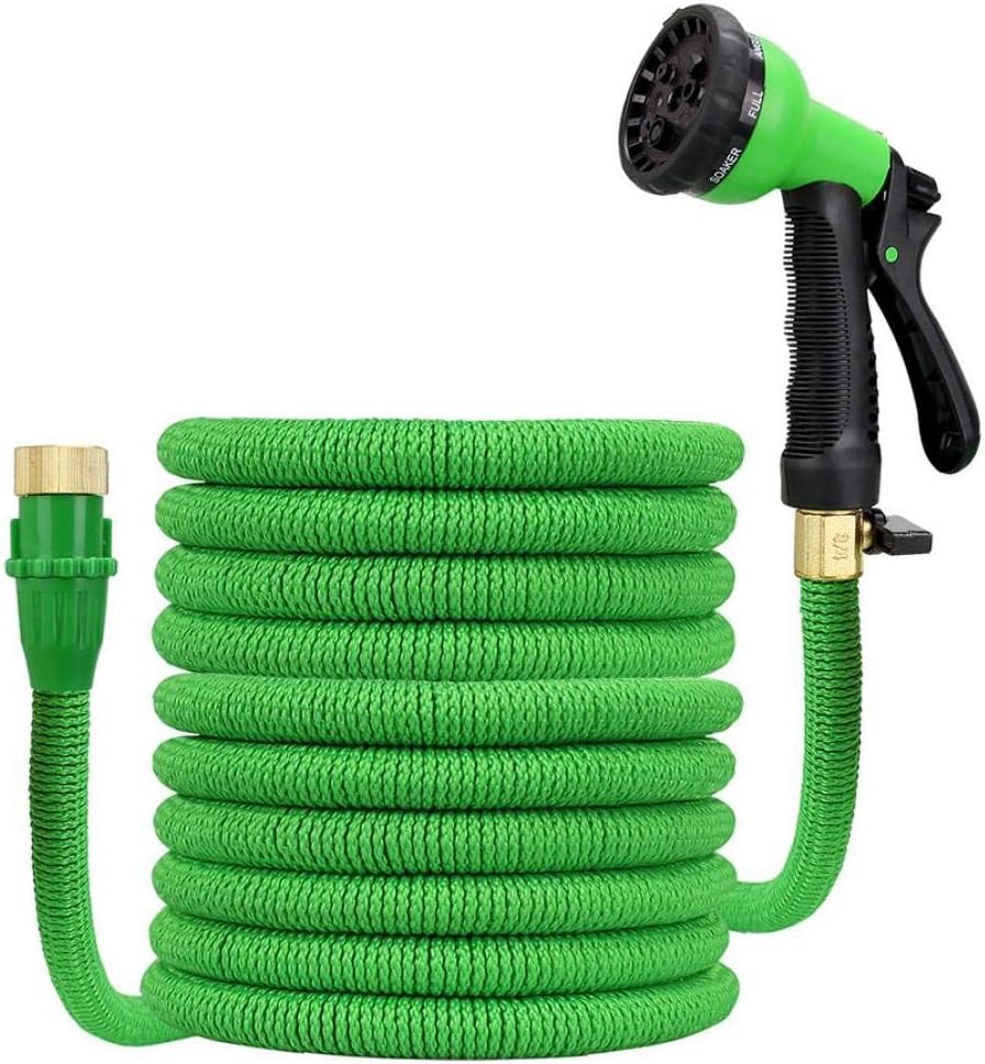 OMMO LEBEINDR Expandable Garden Hose Up to Hosepipe with & Copepr Connectors - Green European Standard Expandable Garden Hose