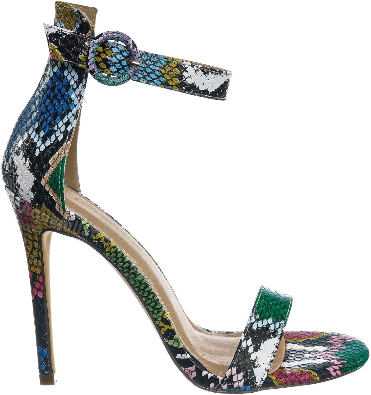 womens snake print sandals