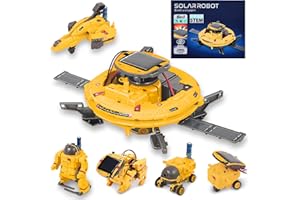 RAESOOT Toys for Boys Age 8-10,STEM Kit Bot Build Your Own Science Gear Robot Kit with Solar Panel & Battery Power, Christmas Birthday Idea Gifts Toy for 9 10 11 12 13 14 Years Old Boy