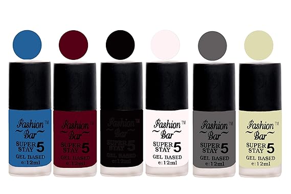 Fashion Bar Velvet Matte Gel Nail Polish Light Blue,Mauvish Red,Black,White,Grey,BaseCoat