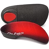 Dr. Foot's 3/4 Length Orthotic Insoles, High Arch Support Inserts for Flat Feet Plantar Fasciitis Over-Pronation and Foot Pain (Medium (Men's 6.5-8.5 / Women's 7.5-9.5))