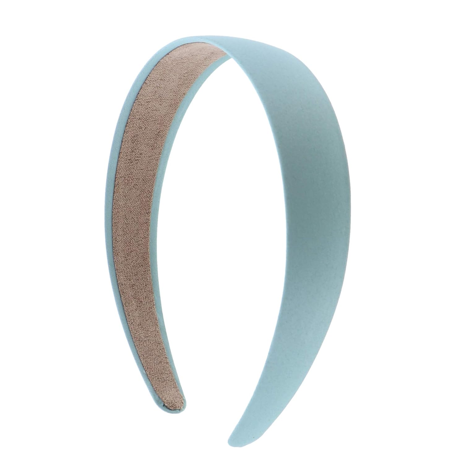 Black 1 Inch Satin Hard Headband: Beauty