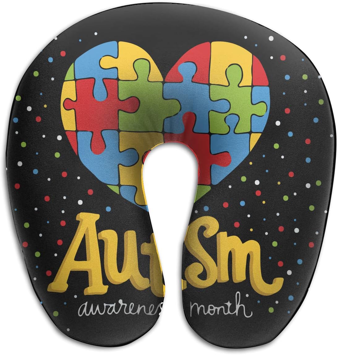 HIBIPPO Show Your Support and Help About Autism Memory Foam Neck Pillow