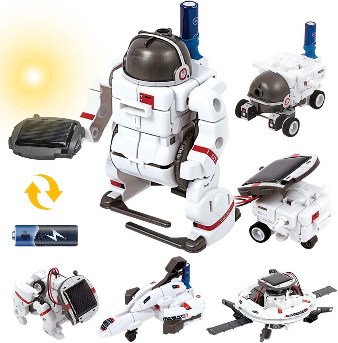 solar robot kit 6 in 1