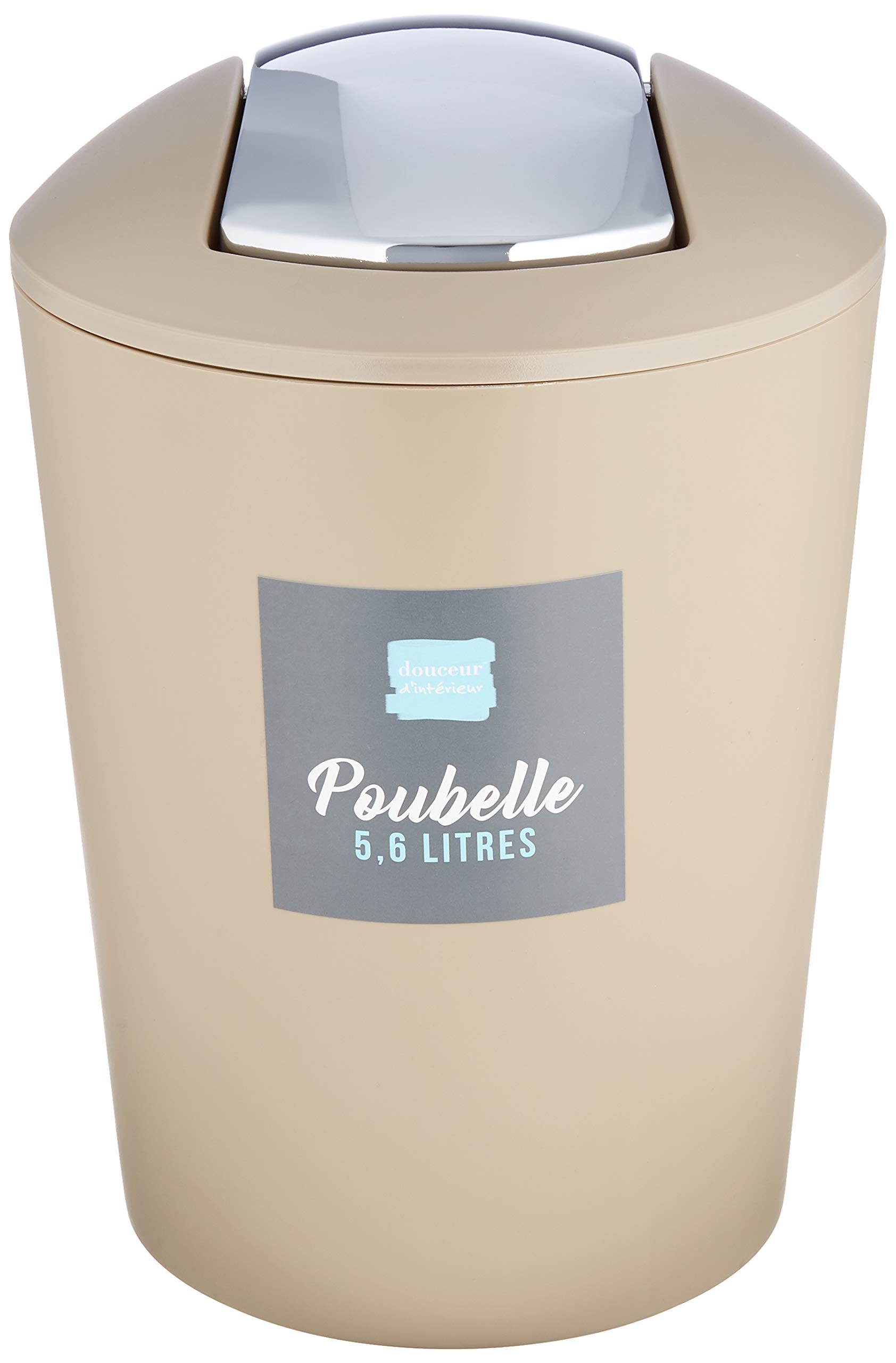 Douceur d'Intérieur Swing Bin 5.6 Litre taupe