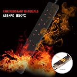 EXTRASTAR 6 Way Extension Lead 13A UK Plug 2m Black Power Strip view 5