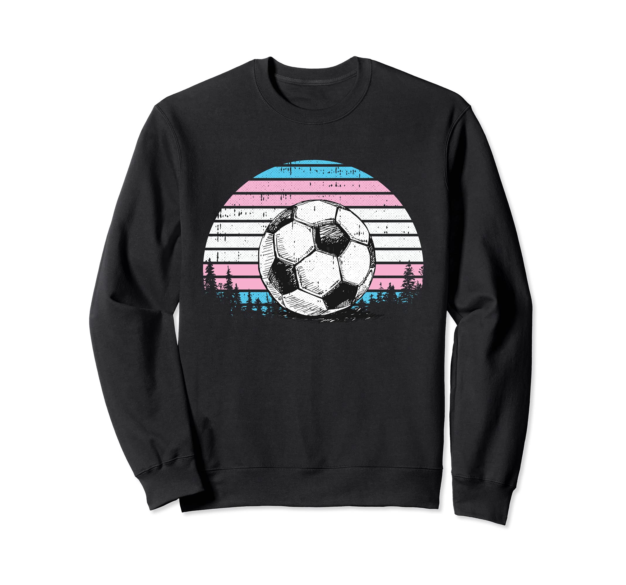 Soccer Ball LGBT-Q Trans-gender Pride Sport Fan Player Ally Sweatshirt
