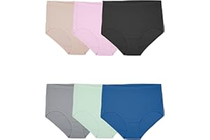 Fruit of the Loom Women's Breathable Underwear, Moisture Wicking Keeps You Cool & Comfortable, Available in Plus Size