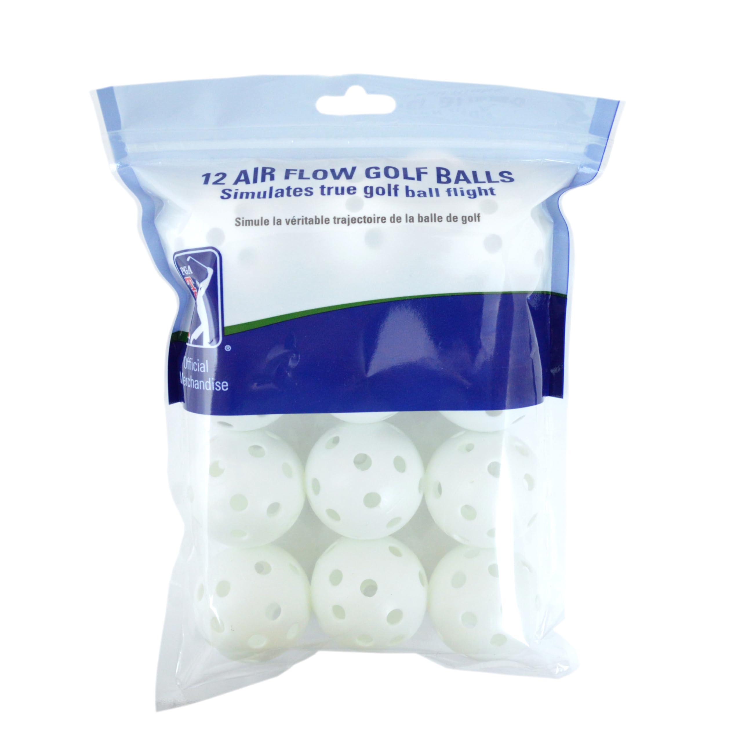 PGA TOUR Air Flow Golf Balls (Pack of 12) - White