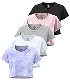 Real Essentials 5 Pack: Women's Dry Fit Crop Top