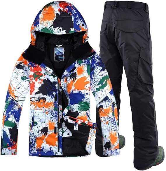 JIAKENVDE Skianzug Skianzug für Männer Snowboardanzug mit