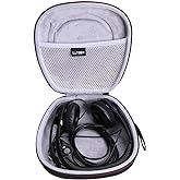 Headset Headphone Case Compatible with Logitech H390, H430, H570e, Zone 300, Zone 301 or JLab Go Work, JIAMQISHI, EAGLEND Headset, Black+Gray(Case Only)