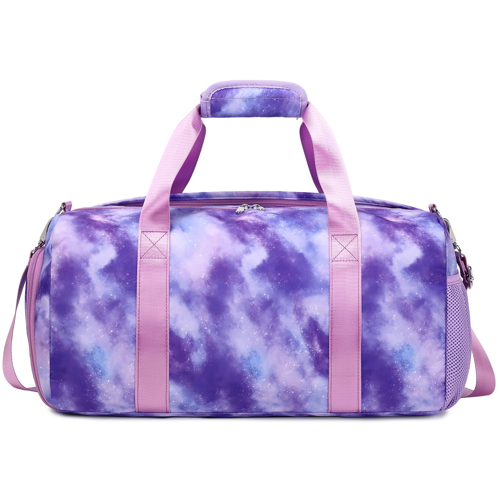 Girls Dance Bag Ballet Bag Women Sports Duffle Bag Travel Weekender Teens Girls Training Bag Gym Bag with Dry Wet Separated with Shoes Compartment