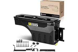 YHTAUTO Truck Bed Storage Tool Box Lockable Compatible with Ford Ranger 2019 2020 2021 2022 2023, Passenger Side, Not Fit the