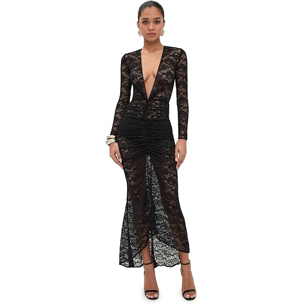 Amazon.com: Ronny Kobo Women's Landon Lace Maxi Dress, White, Large :  Clothing, Shoes & Jewelry