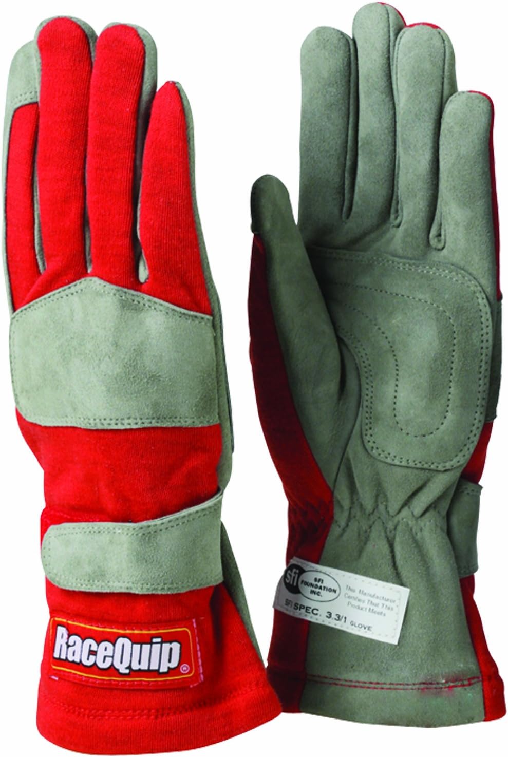 RaceQuip 350006 350 Series XLarge Black Single Layer Driving Gloves