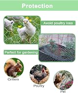 vensovo Galvanized Chicken Wire Mesh 35cm x 8m 1 inch Hex Garden Fence view 4