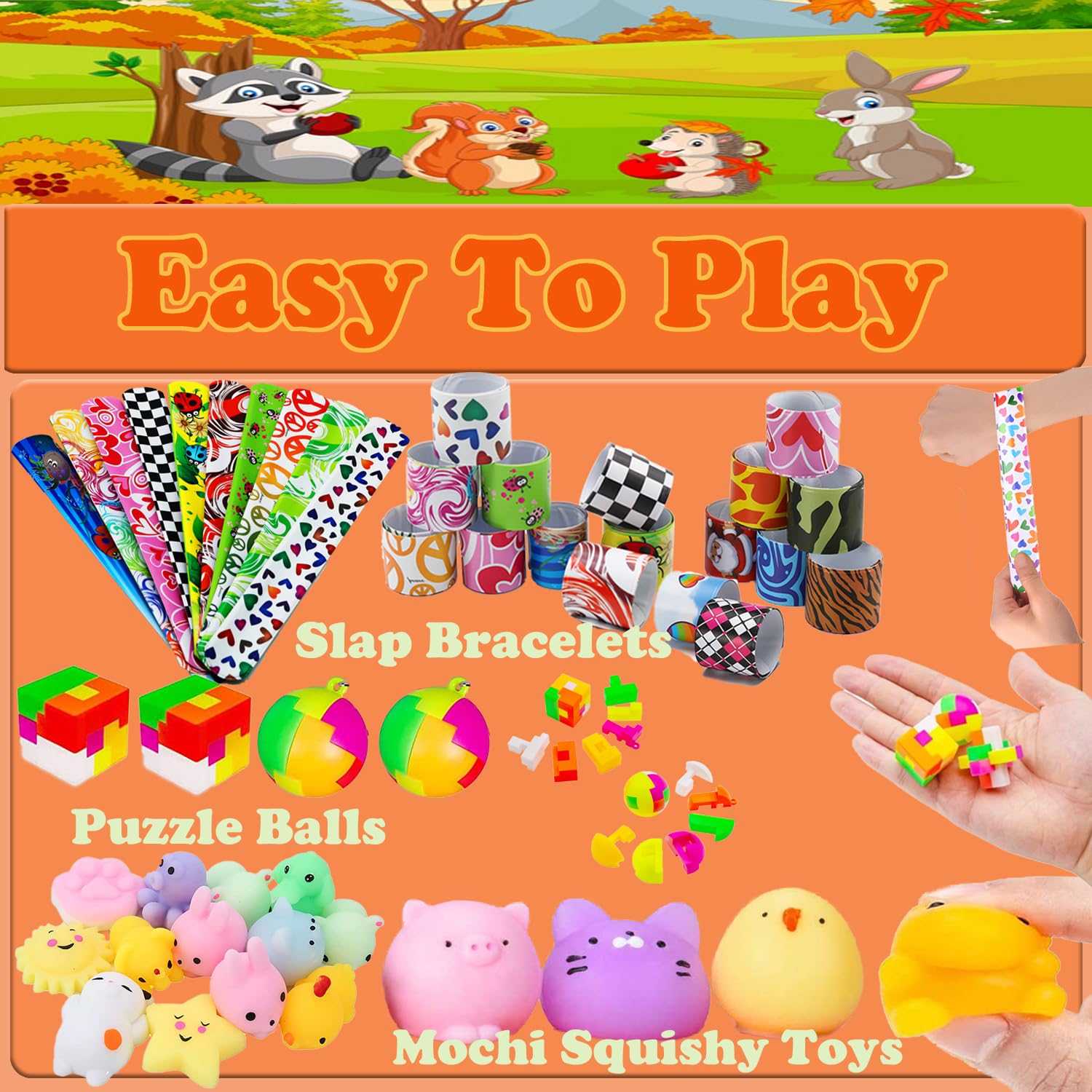 YOAUSHY 127 Pcs Party Favors for Kids, Treasure Box Toys for Classroom, Prizes Box Toys Classroom, Goodie Bags Stuffer Pinata Fillers, Treasure Chest Toys
