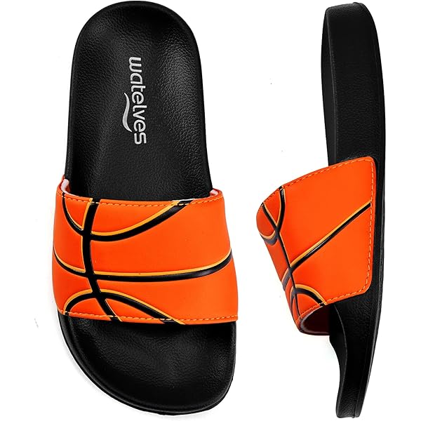 Amazon.com | Chinatown Market Youth Smiley Slide Sandals 4Y  display picture 1