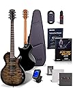 AKLOT Lorien Electric Guitar Kit: Roasted Maple