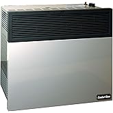 Comfort Glow 17,000 BTU Direct Vent Natural Gas Wall Heater, Gray, Large