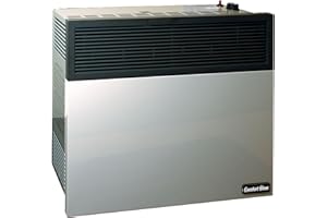 Comfort Glow 17,000 BTU Direct Vent Liquid Propane Gas Wall Heater, Gray, Large